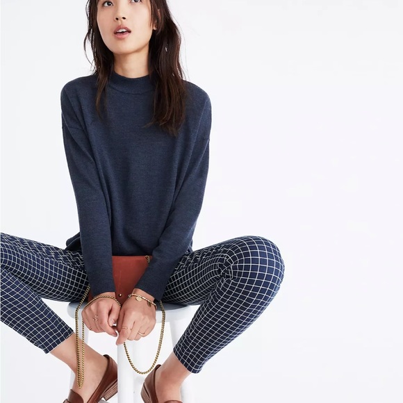 Madewell Mockneck Boxy Pullover Sweater Size M - Picture 6 of 7